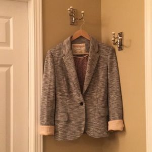 Anthropologie Cartonnier gray knit jacket